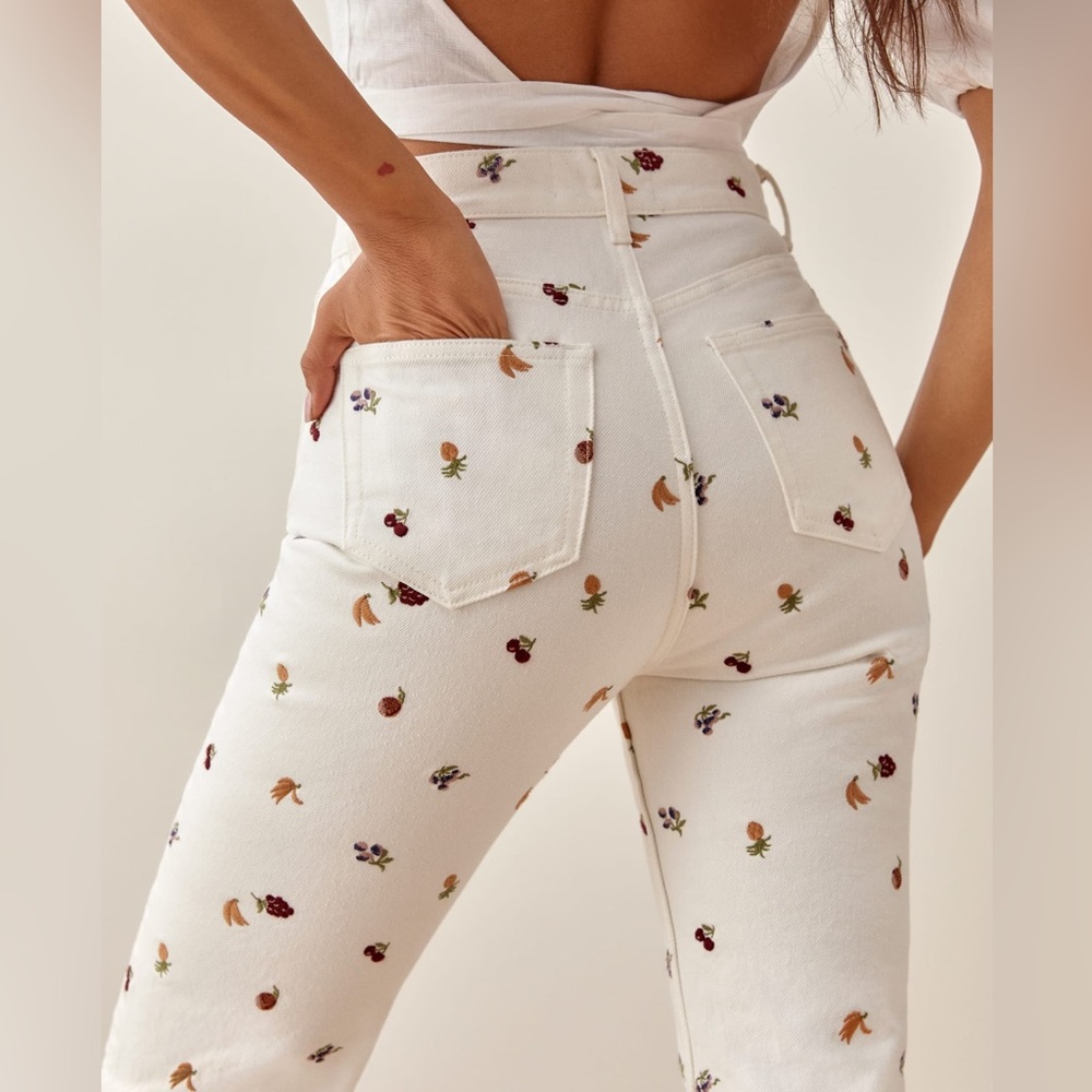 Reformation Cynthia Pants in Fruitloops